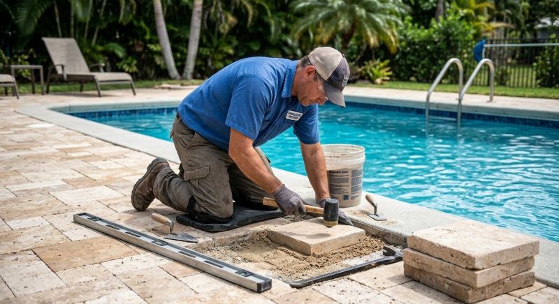 Pool Area Paving Service