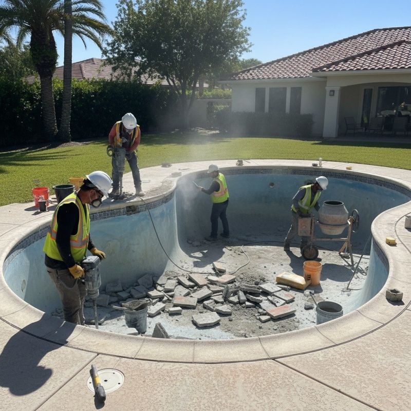 Pool Area Paving