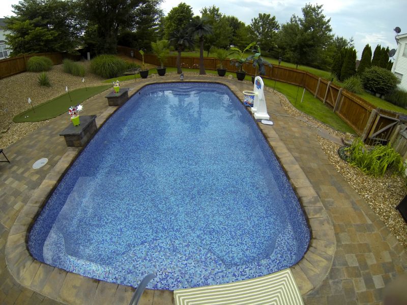 Colorful Pool Paving